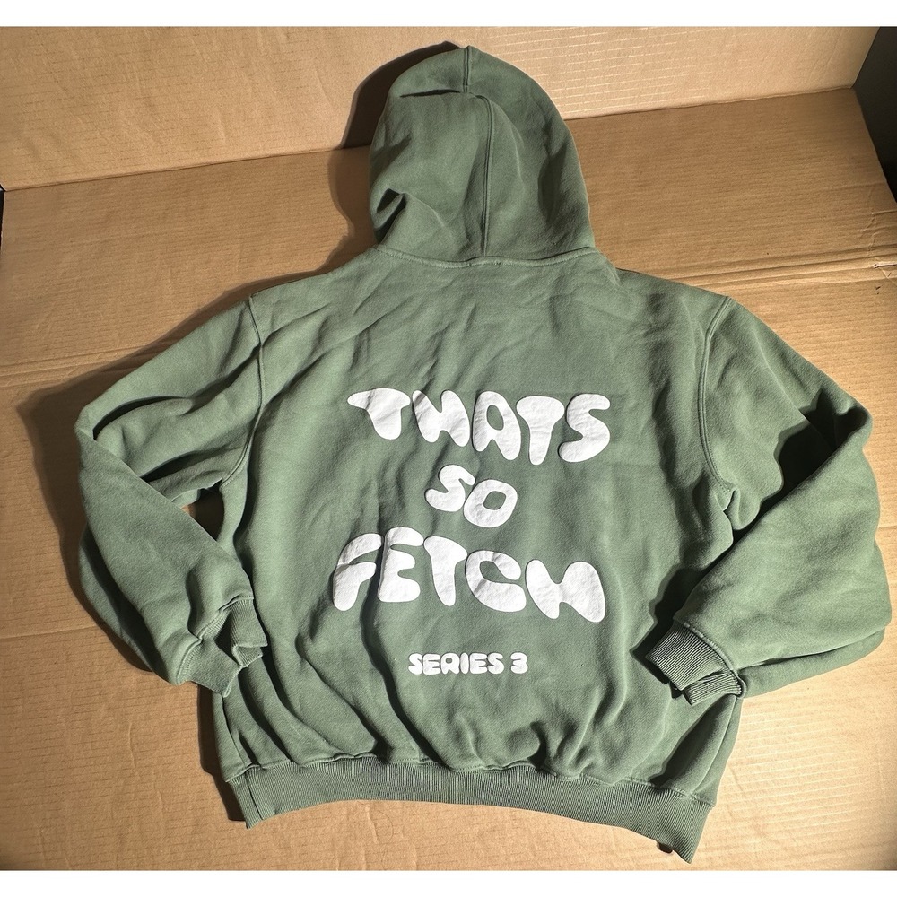 THATS SO‎ FETCH Series 3 Green Oversized Y2K Hooded Sweatshirt Size M/L